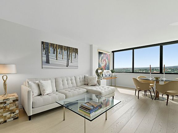 Beautiful open living room with views.
