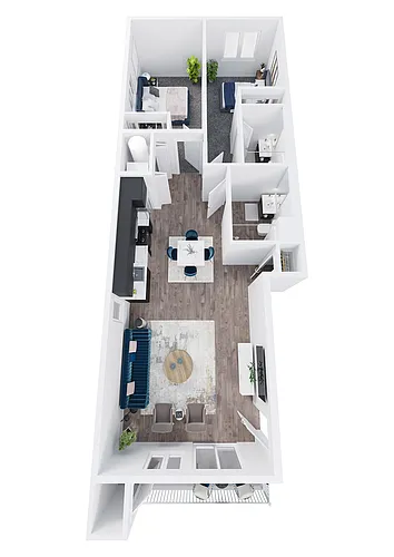 Floor plan Two Bedroom B