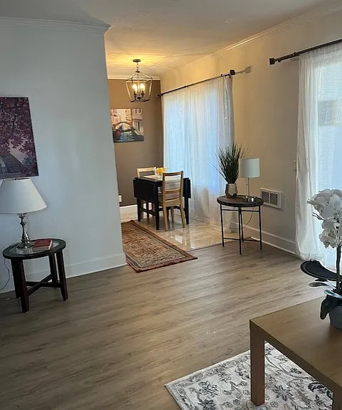 From front door to dining area.