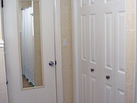HUGE storage closet in bathroom