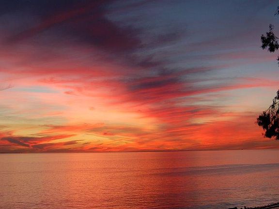 Sunset views from back patio