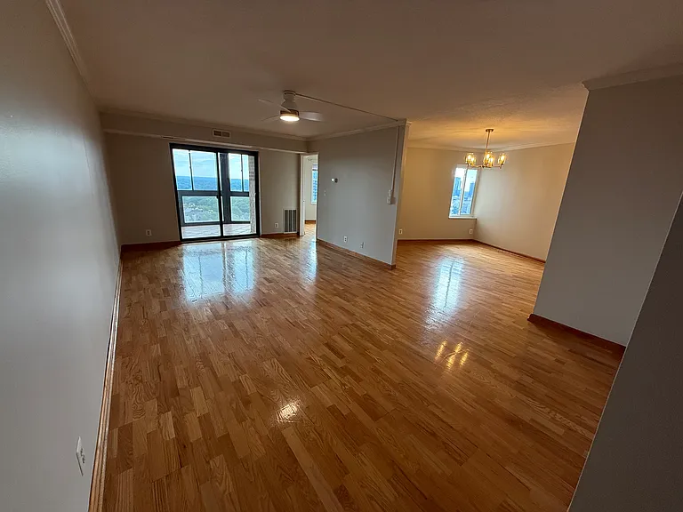 Living room and dining room areas
