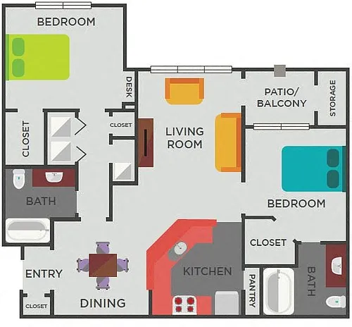 Floor plan The Hill (2x2)