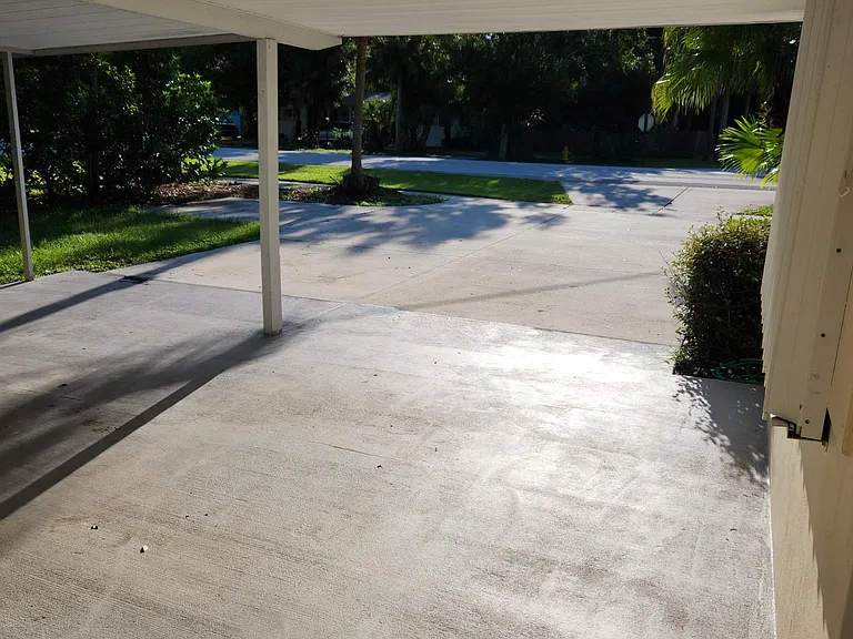 Carport, looking from exterior door