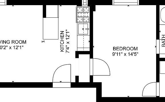 2nd image of 347 W 55th St APT 2H