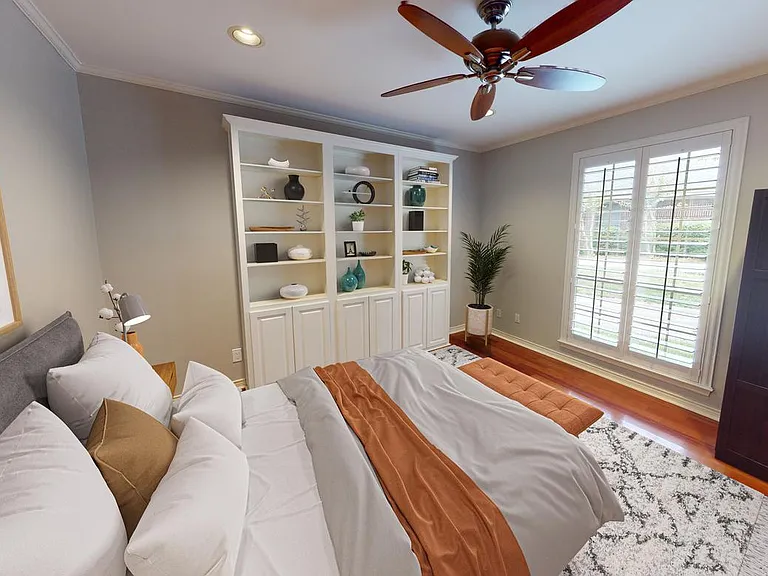 Bedroom 6. This image shows a virtually furnished space. Bedrooms come unfurnished.