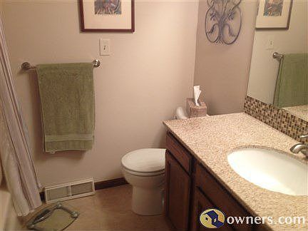 Updated bathroom, main floor