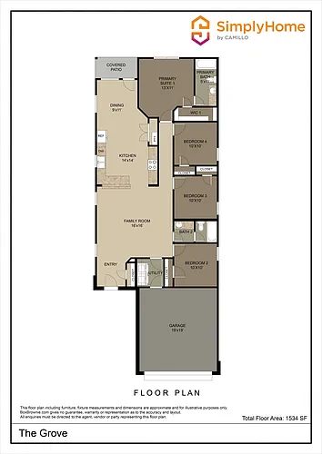 Floor plan 2103 Crimson Lake Boulevard