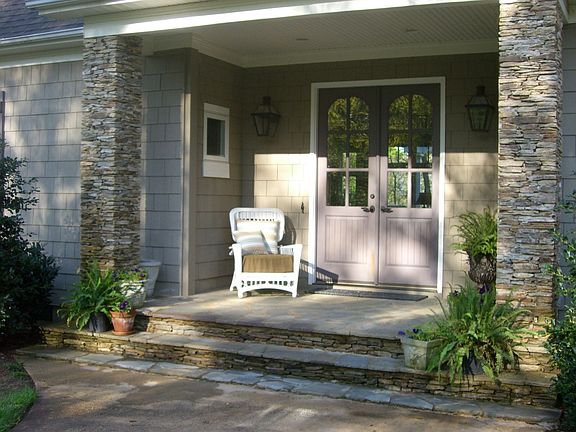 Stone Porch Entrance