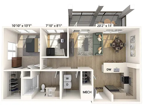 Floor plan A3-933