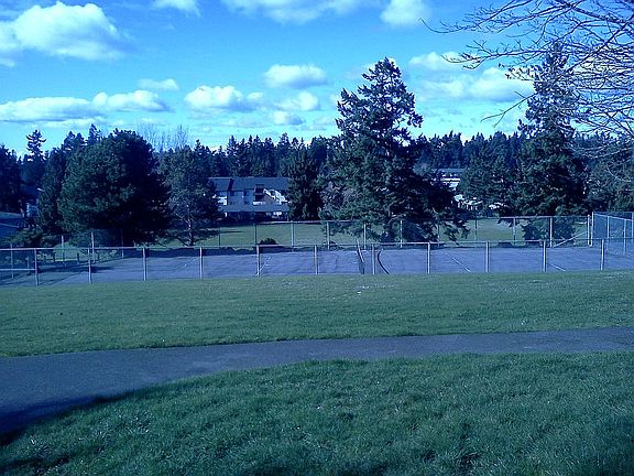 From across the park