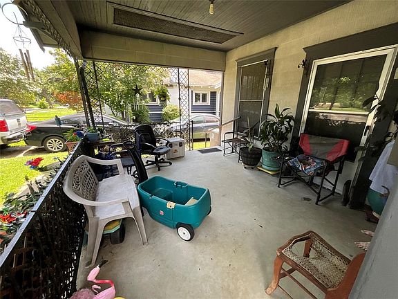 View of covered porch