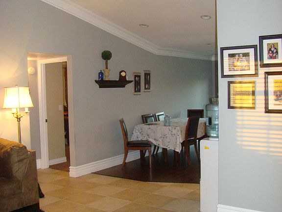 view of dining from front 