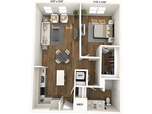 Floor plan A9-856sf-FinishIV