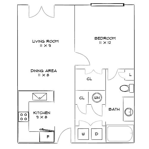 Floor plan Design 1B