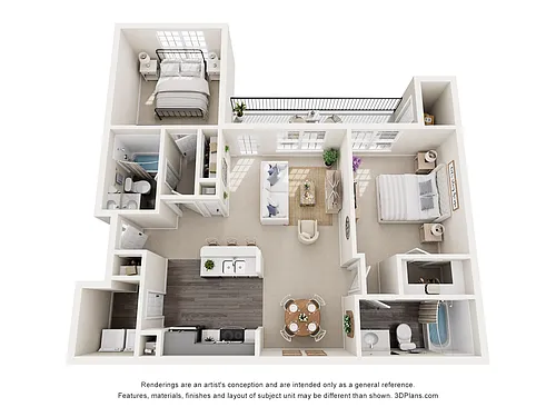 Floor plan 2/2 1116sf