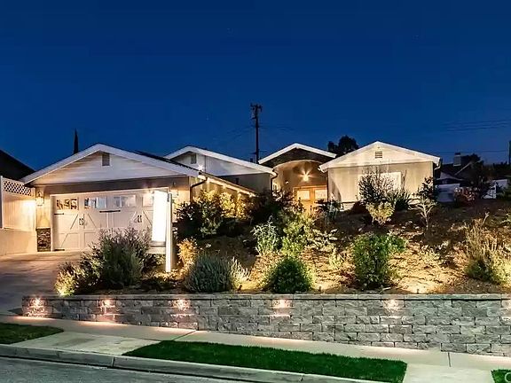 Front of house during night