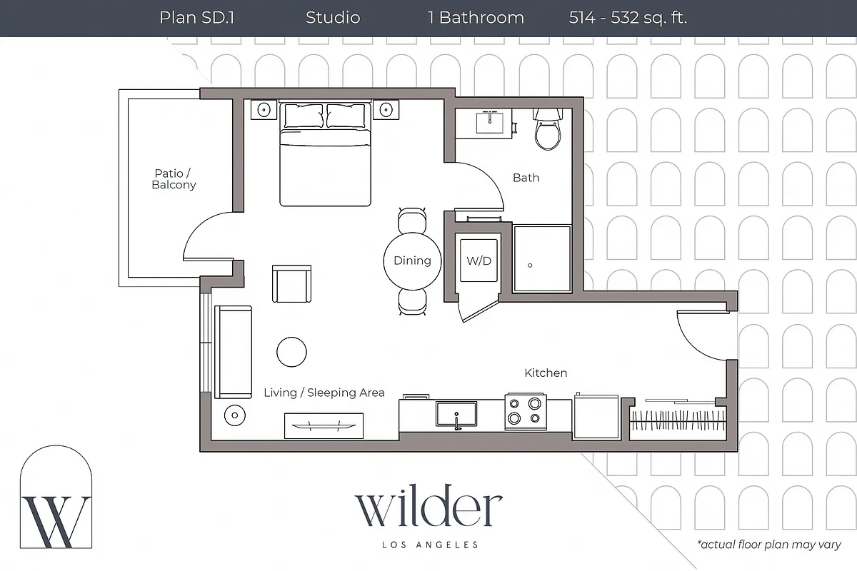 Floor plan Studio D