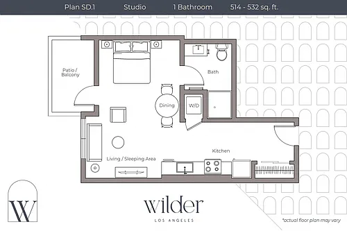Floor plan Studio D