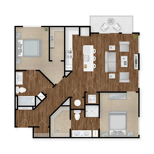 Floor plan The Miami