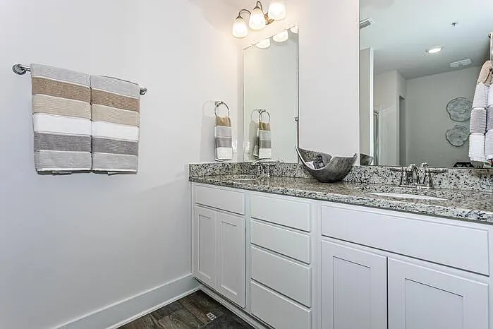 Master Bathroom with his and her sinks
