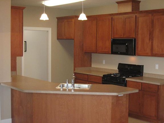 View of kitchen from living room