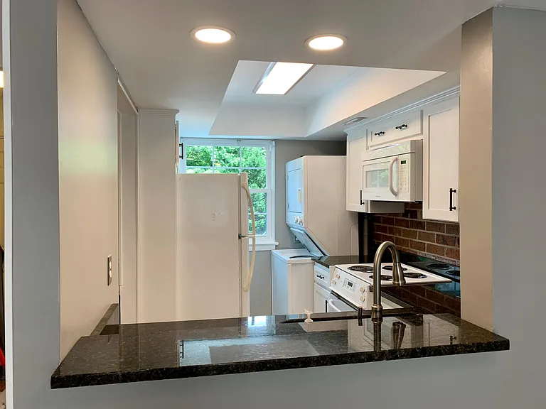 Kitchen view from living/dining area.