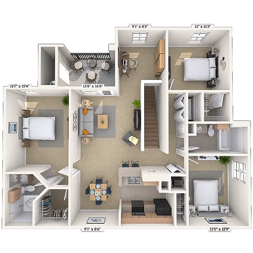 Floor plan 32B