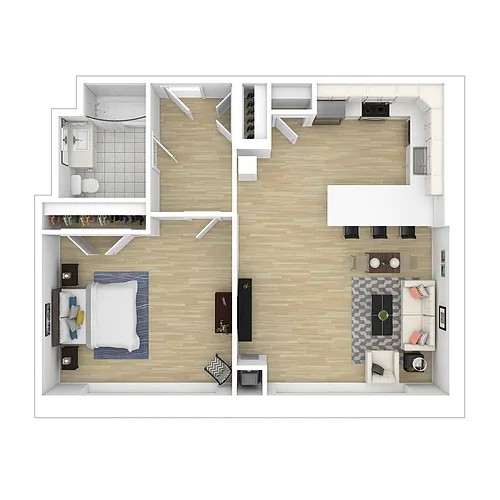 Floor plan One Bedroom