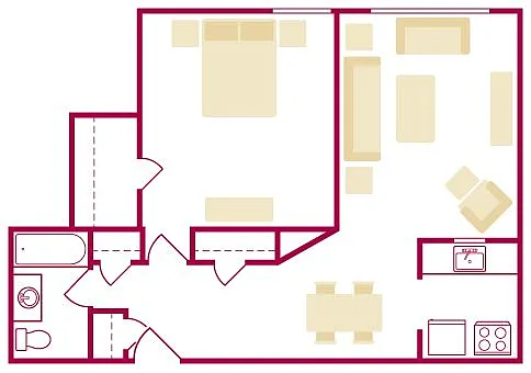 Floor plan 1E