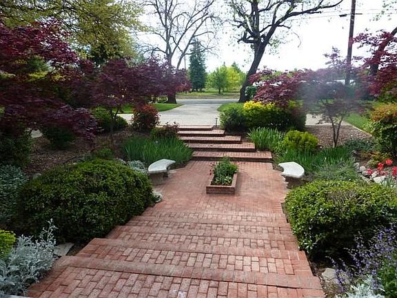 Front brick walkway and patio