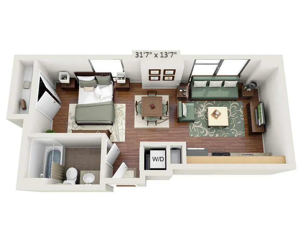 Floor plan Studio E1C