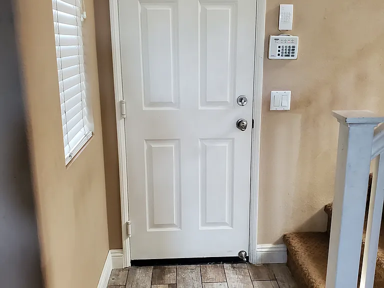 Garage Door & Staircase