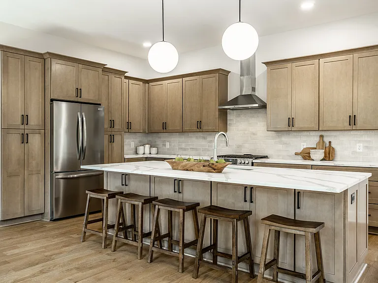 spacious, open-concept kitchen with load of storage