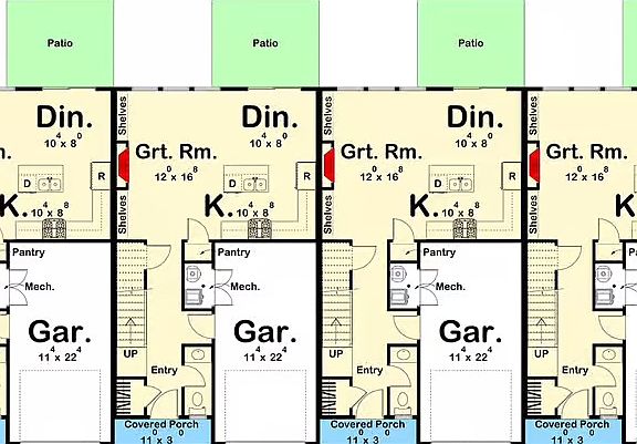 First floor, please note, actual footprint is in reverse.