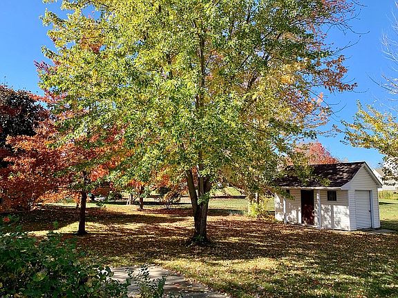 Shed and Backyard in Fall