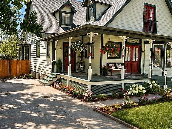 Front driveway, AI staged