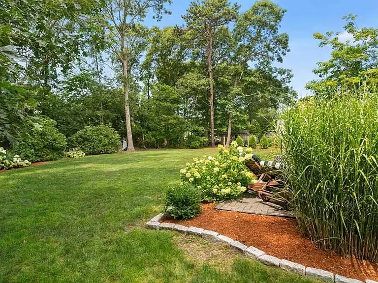 Fenced backyard