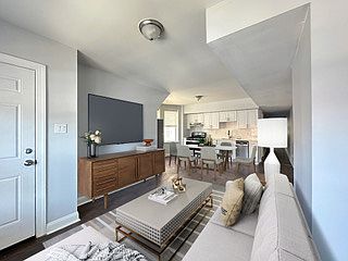 Living, Dining and Kitchen Area AFTER Virtual Staging