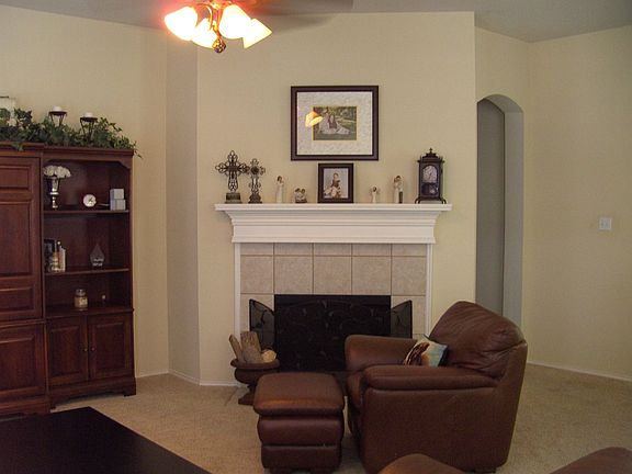 View Of Fireplace In The Family