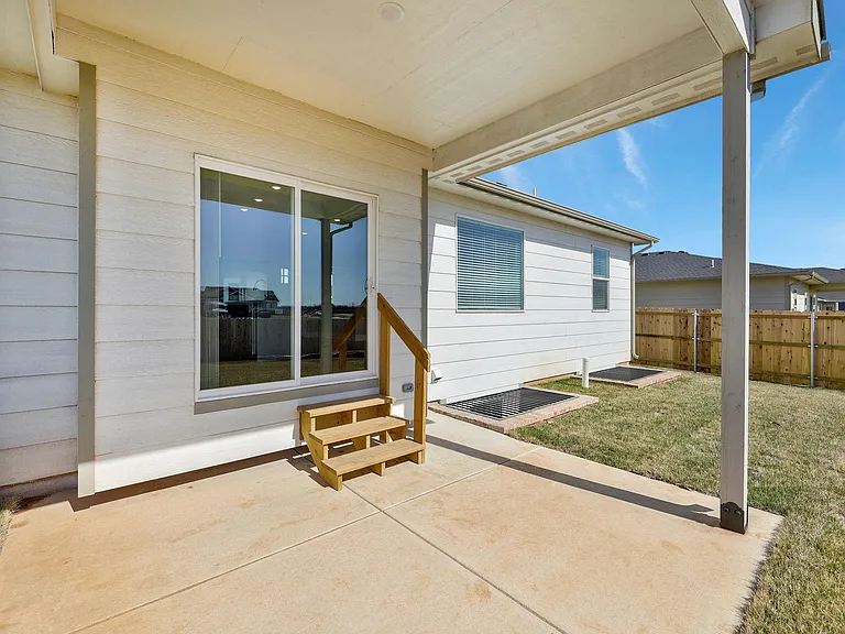 Covered patio.