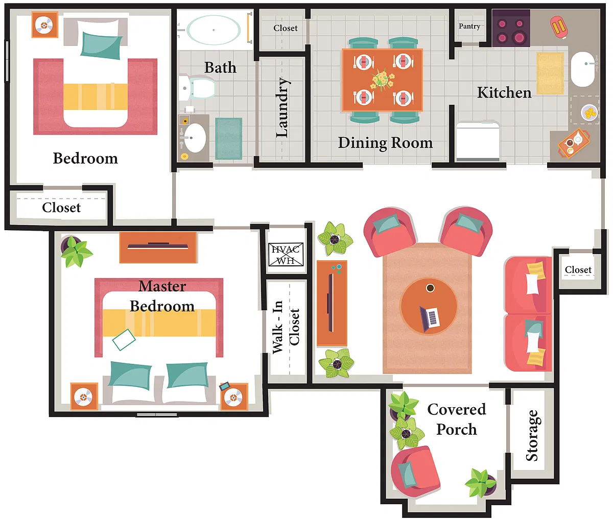 Floor plan 2X2
