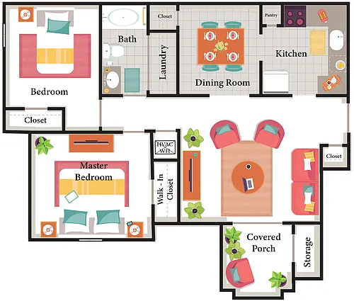 Floor plan 2X2