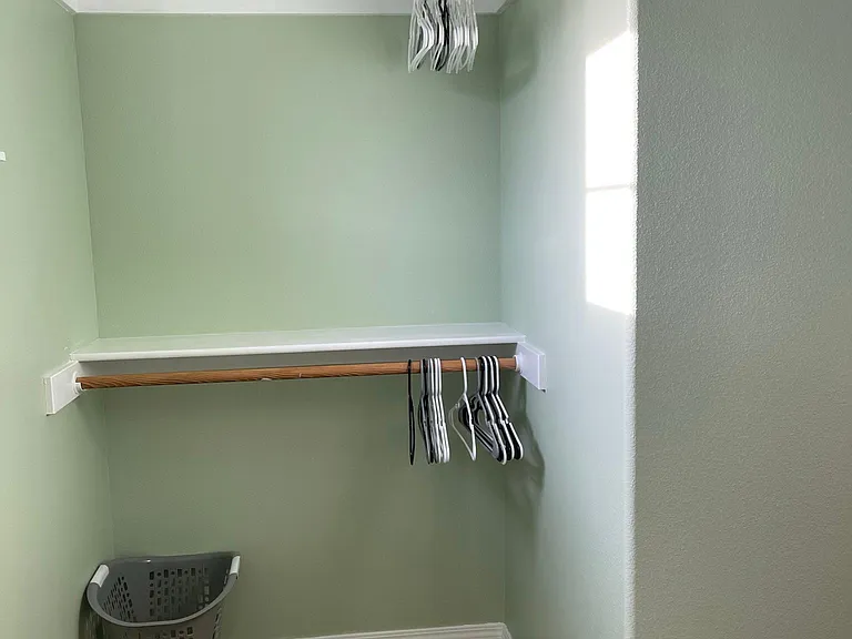 Main bedroom walk-in closet.