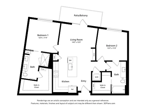 Floor plan B7