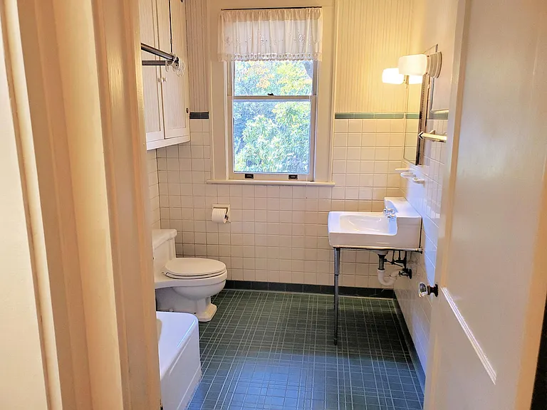 the Hall bath with shower and tub
