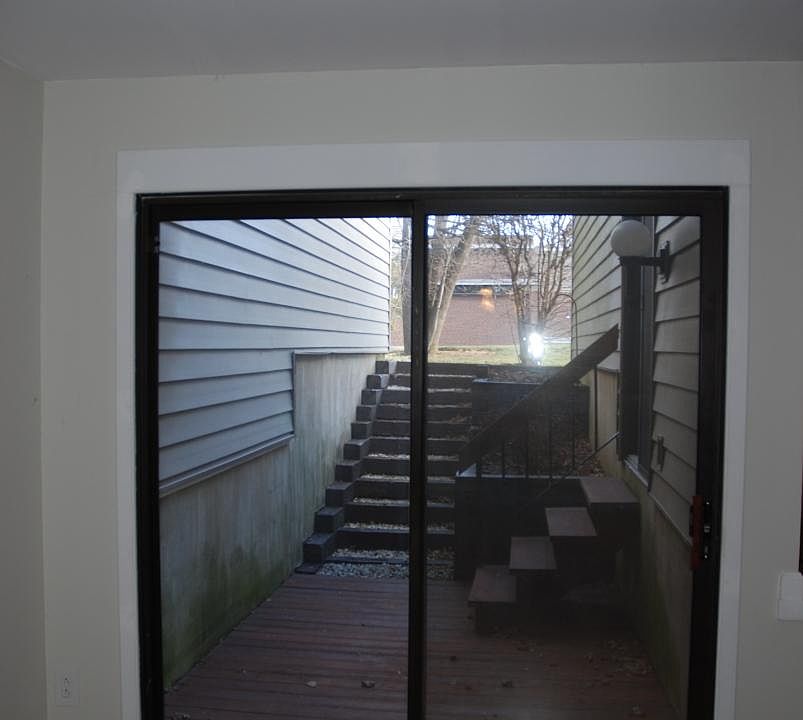 view to the outside patio