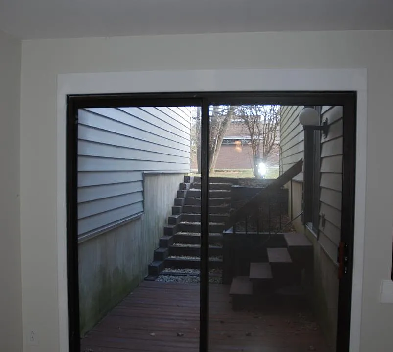 view to the outside patio
