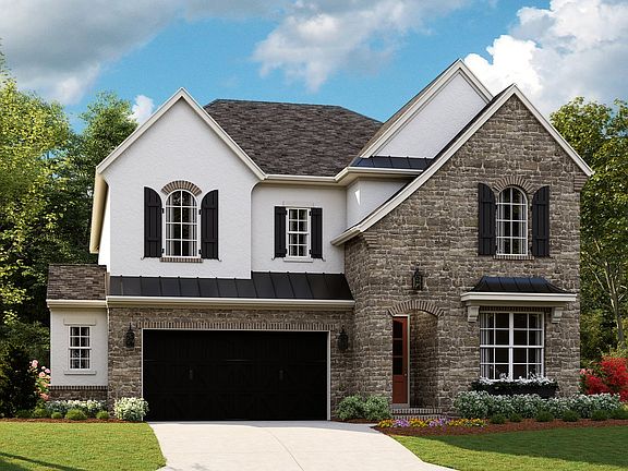 Coronado C - French Cottage 2-Car Front Load Garage Optional Garage Workshop Note Renderings