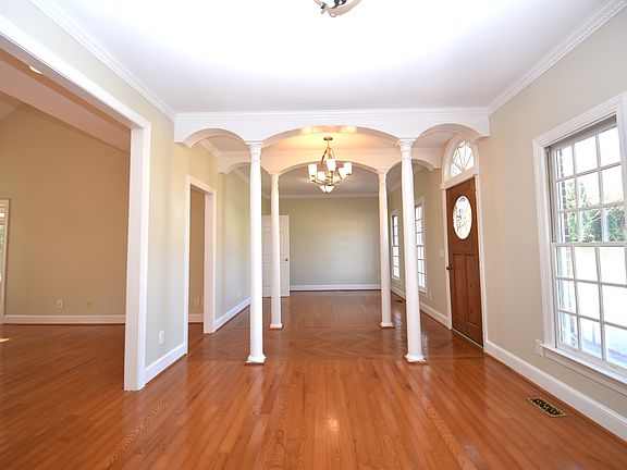 A view towards the formal dining area from the keeping area.